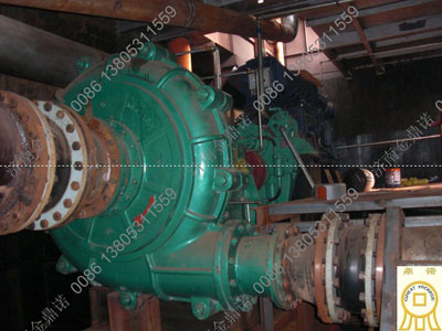 天津塘沽客戶(hù)使用的泥沙泵